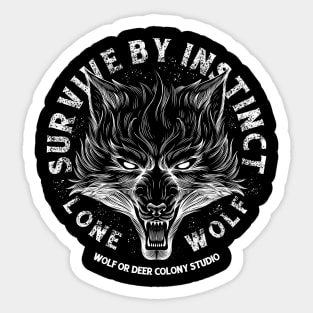 Lone wolf Sticker